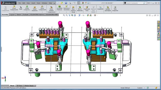 Fixture design — CAD layout