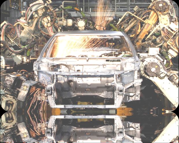 Robotic body shop line