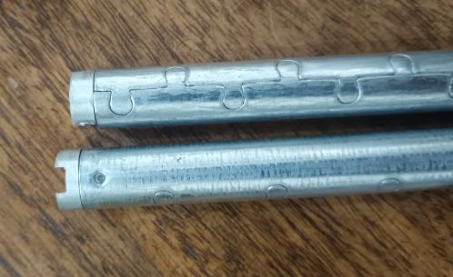 Galvanised tube components