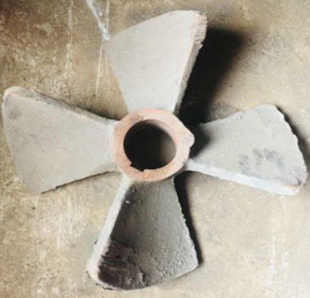 MS cast impeller — 5 vane