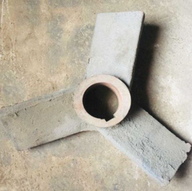 MS cast impeller — 3 vane